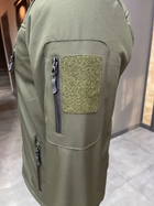 Куртка тактична, Softshell, колір Олива, розмір XXL, демісезонна флісова куртка для військових Софтшел - зображення 7