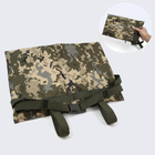 Складний каремат для сидіння з кріпленням на пояс Піксель, сидушка армійська, піджопник