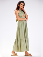 Sukienka letnia damska długa Awama A583 1419330 L Zielona (5902360580916) - obraz 3