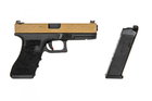 Страйкбольний пістолет D-Boys Glock 17 Gen.4 855 CO2 Half-Tan - изображение 8