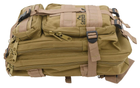 Рюкзак тактический полевой износостойкий для силовых структур CATTARA 30L ARMY 13865 Коричневый TR_13865 - изображение 3