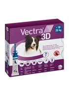 Противопаразитарные капли Vectra 3D (Вектра 3Д) - на холку для собак от блох и клещей 10-25 кг (1 пипетка)