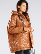 Куртка демісезонна з капюшоном жіноча Awama A385 212927 One Size Beige (5902360551909) - зображення 3