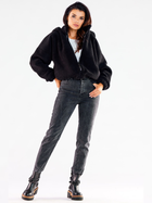 Куртка демісезонна коротка з капюшоном жіноча Awama A533 1220761 SM Black (5902360565777) - зображення 4