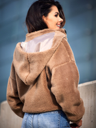 Куртка демісезонна коротка з капюшоном жіноча Awama A533 1220760 L-XL Brown (5902360565760) - зображення 7
