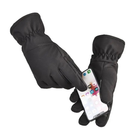 Перчатки тактические теплые с флисовой подкладкой (черные) (размер М) - изображение 3