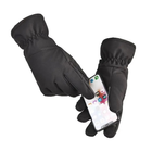 Перчатки тактические теплые с флисовой подкладкой (черные) (размер XL) - изображение 3