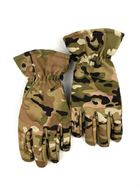 Перчатки тактические теплые с флисовой подкладкой (мультикам) (размер XL) - изображение 3