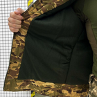 Мужская зимняя Куртка с капюшоном грета на флисе / Бушлат мультикам размер 2XL - изображение 6