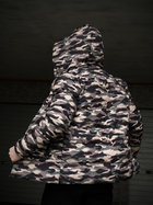 Чоловіча зимова Куртка плащівка утеплювач Slimtex камуфляж розмір S - зображення 3