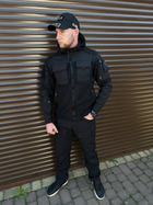 Чоловіча Флісова Куртка з Захисними накладками та вентиляційними пазухами чорна розмір 3XL - зображення 3