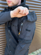Чоловіча Флісова Куртка з Захисними накладками та вентиляційними пазухами чорна розмір 3XL - зображення 5