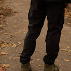 Утепленный мужской Костюм SoftShell на флисе / Комплект Куртка с капюшоном + Брюки черный размер L - изображение 8