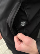 Чоловіча Куртка з капюшоном SoftShell на флісі чорна розмір M - зображення 6