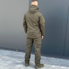 Мужская Куртка Softshell с Флисовой подкладкой олива / Демисезонная верхняя одежда размер S - изображение 3