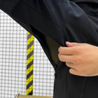 Мужской демисезонный Костюм Куртка + Брюки / Полевая форма Softshell с системой Вентиляции черная размер L - изображение 6