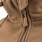 Мужская Флисовая куртка с капюшоном койот / Верхняя одежда M-Tac Windblock Division Gen.II размер 3XL - изображение 7