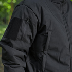 Чоловіча зимова Куртка Thermo-Loft на флісі із Липучками під шеврони чорна розмір S - зображення 4