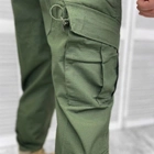 Чоловічий Костюм з кишенями та липучками під шеврони / Міцний Комплект Кітель + Штани ріп-стоп олива розмір S - зображення 5