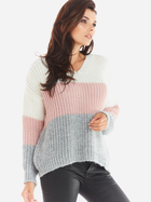 Пуловер жіночий Awama A390 212944 One Size Рожевий (5902360549920) - зображення 3