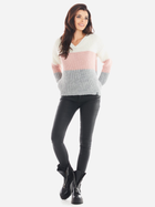 Пуловер жіночий Awama A390 212944 One Size Рожевий (5902360549920) - зображення 5