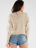 Sweter damski luźny Awama A445 1185470 One Size Beżowy (5902360556362) - obraz 2
