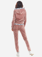 Bluza damska rozpinana streetwear welurowa Awama A373 212885 S Różowa (5902360550933) - obraz 6
