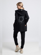 Bluza damska rozpinana streetwear z nadrukiem na plecach LaLupa LA058 1104300 S Czarna (5903887628730) - obraz 3