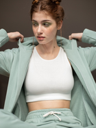Bluza damska rozpinana streetwear z nadrukiem na plecach LaLupa LA058 1104302 L Miętowa (5903887628815) - obraz 9