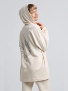 Bluza damska rozpinana streetwear z nadrukiem na plecach LaLupa LA058 1104303 M Wanilia (5903887628877) - obraz 2