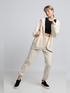 Bluza damska rozpinana streetwear z nadrukiem na plecach LaLupa LA058 1104303 M Wanilia (5903887628877) - obraz 3