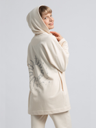 Bluza damska rozpinana streetwear z nadrukiem na plecach LaLupa LA058 1104303 2XL Wanilia (5903887628907) - obraz 2