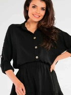 Сорочка жіноча Awama A425 1185417 L-XL Чорна (5902360556027) - зображення 1