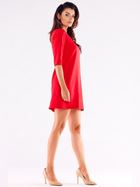 Sukienka trapezowa damska Awama A521 1220720 L Czerwona (5902360567696) - obraz 4