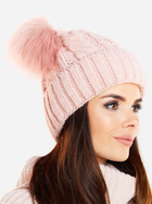 Czapka beany damska Awama CZ01 292298 One Size Różowa (5902360553606) - obraz 1