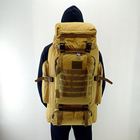 Рюкзак тактический 75 литров ВСУ водостойкий , военный рюкзак Oxford 600D Койот - изображение 5
