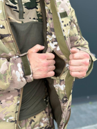 Тактическая куртка мультикам софтшелл осень флисовая теплая, Куртка Softshell Multicam Soft shell мультикам XXXL - изображение 4