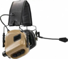 Тактичні навушники EARMOR M32H+ з мікрофоном для шолома FAST, Койот - зображення 2