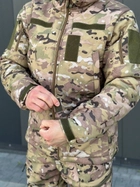 Военная тактическая форма софтшелл (Soft Shell) мультикам, демисезонная теплая форма костюм Мультикам Softshell демисезонная военная форма Multicam XXXL - изображение 7