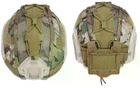 Кавер-чехол на тактический шлем FAST IdoGear L Multicam с подсумком для акб - изображение 3