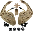 Крепление Рейки на шлем ACH MICH 2000 + планка Пикатини + крепеж Wing-Loc Койот - изображение 1