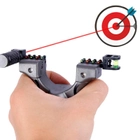 Рогатка тактична Slingshot з лазерним прицілом та бульбашковим рівнем для спорта та полювання - зображення 3