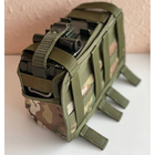 Військовий підсумок із системою MOLLE колір мультикам для короба ПКМ - зображення 3