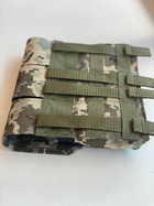 Набедренный подсумок армейский для АК 47 автомата на 3 магазина цвет пиксель - изображение 6