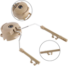 Кіплення для активних навушників на шолом Rail адапттер Тактична гарнітура кронштейн для навушників - зображення 2