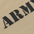 Футболка з малюнком Army Logo Tan #499 XL - зображення 4