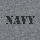 Футболка з малюнком NAVY Logo Grey Melange S - зображення 3