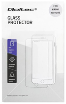 Hartowane szkło ochronne Qoltec Premium do Xiaomi Mi 9 Lite Przezroczyste/Czarne (5901878521558) - obraz 1