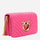 Torebka crossbody damska ze skóry naturalnej Pinko Love Click Mini Shoulder Bag 100067A0GK Różowa (8057769088284) - obraz 2