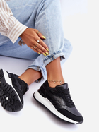 Sneakersy damskie na wysokiej platformie do kostki Henley 40 Czarny/Biały (5905677658163) - obraz 8